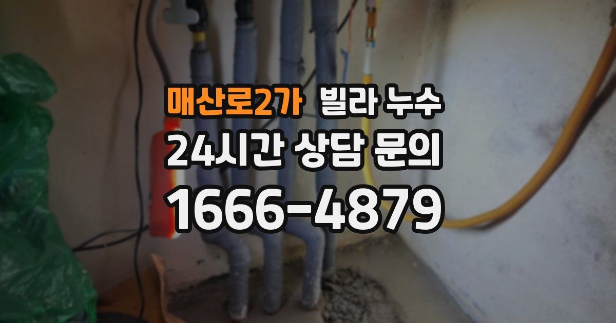 매산로2가 빌라 누수