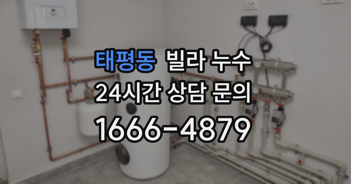 태평동 빌라 누수