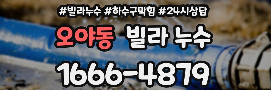 오야동 빌라 누수