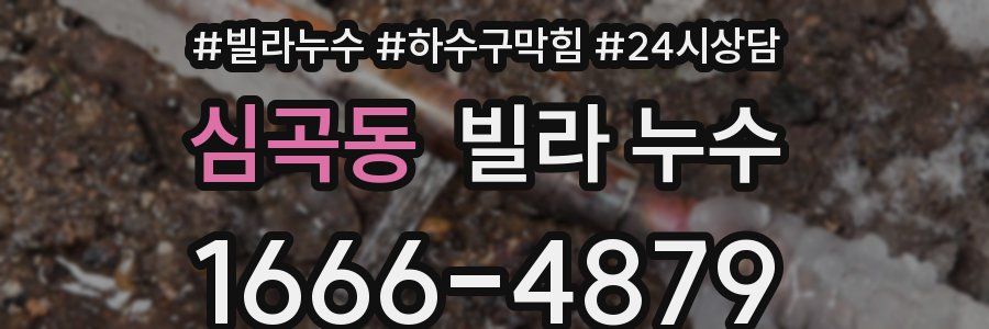 심곡동 빌라 누수