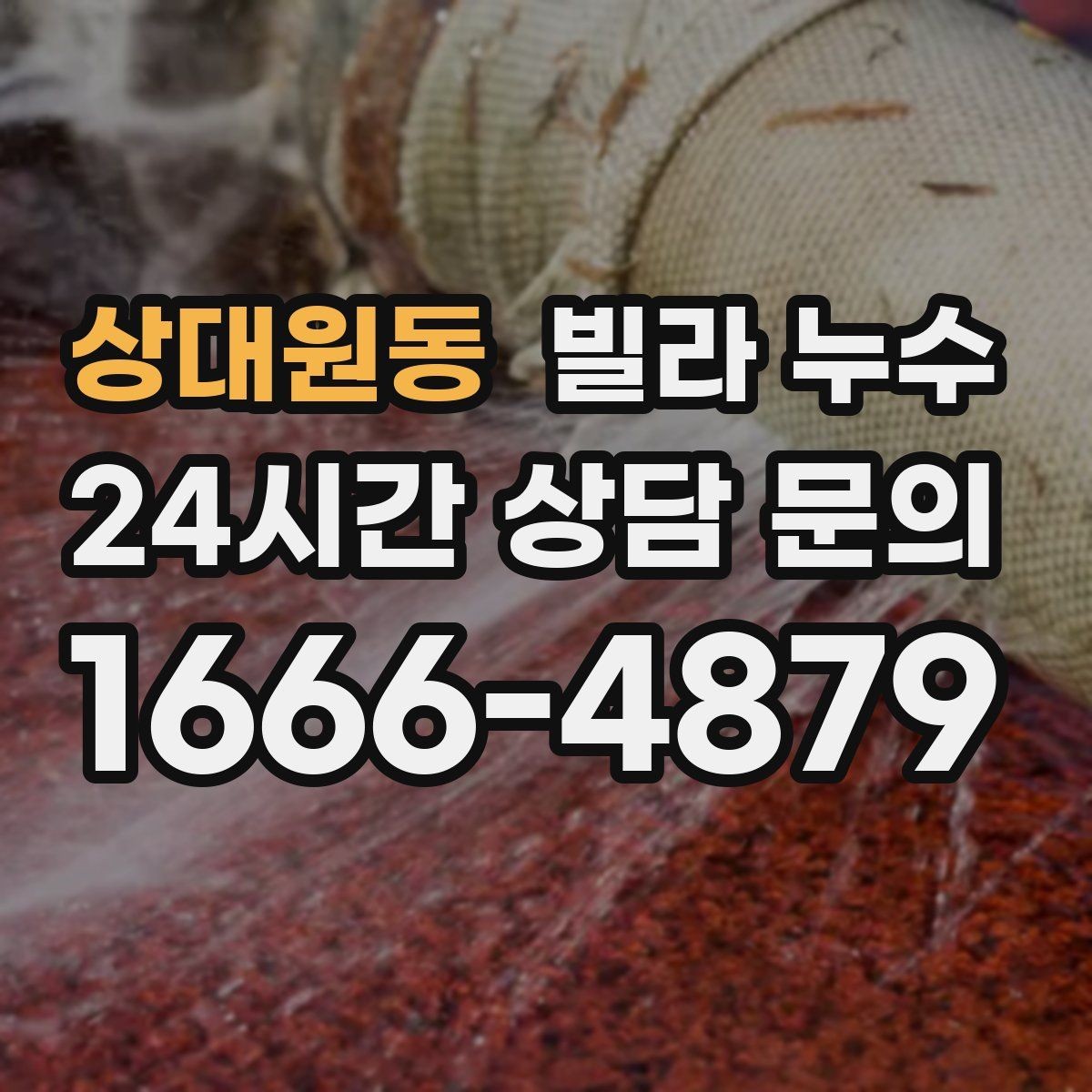 상대원동 빌라 누수 배수관 문제로 벽이 젖는 경우 정리