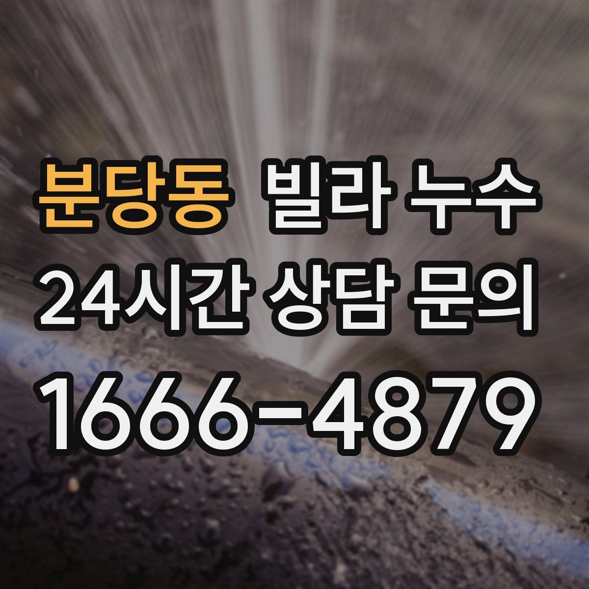 분당동 빌라 누수