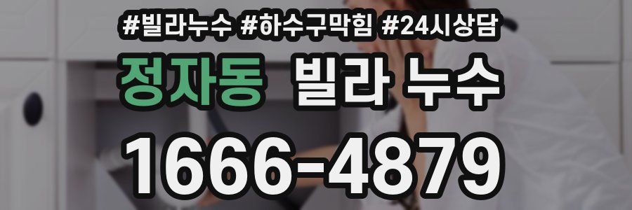 정자동 빌라 누수