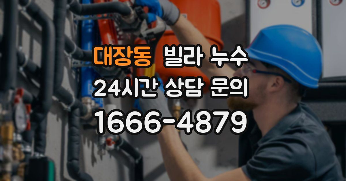 대장동 빌라 누수