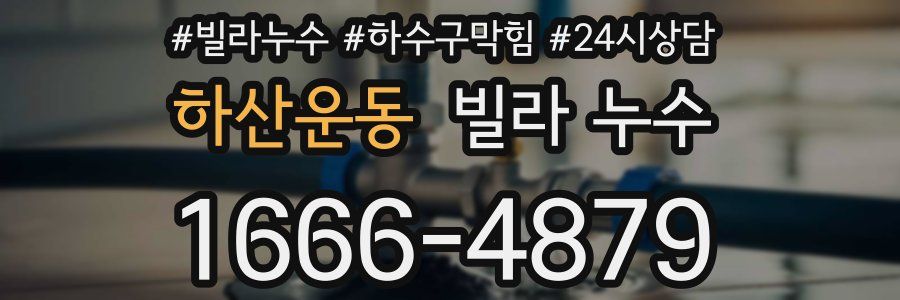 하산운동 빌라 누수