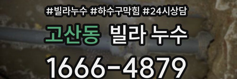 고산동 빌라 누수