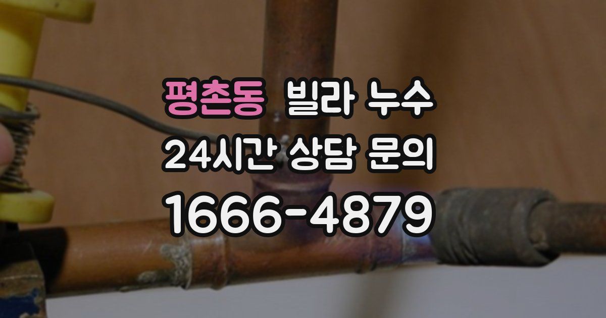 평촌동 빌라 누수