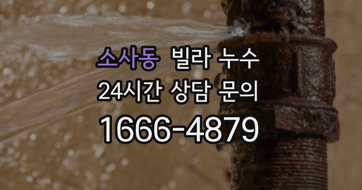 소사동 빌라 누수