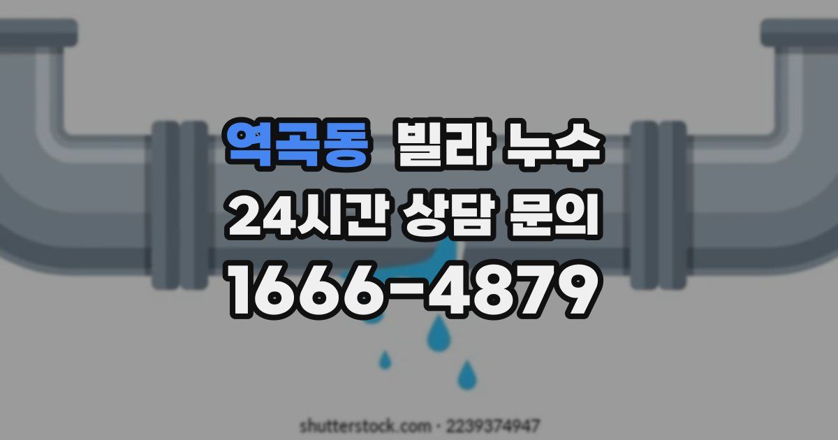 역곡동 빌라 누수