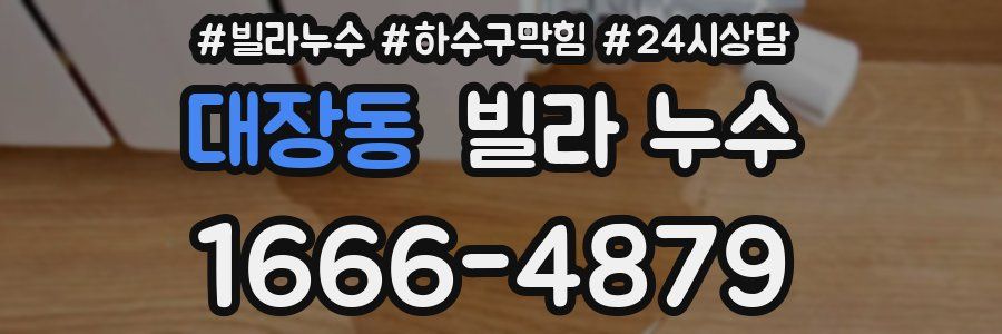 대장동 빌라 누수