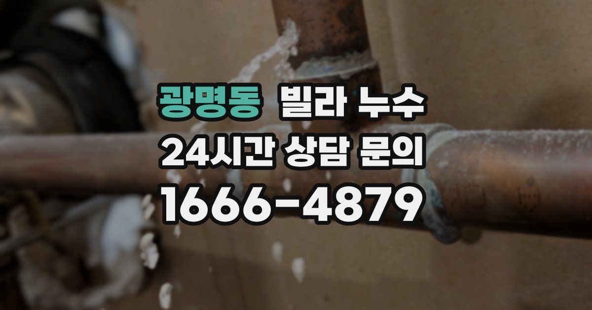 광명동 빌라 누수