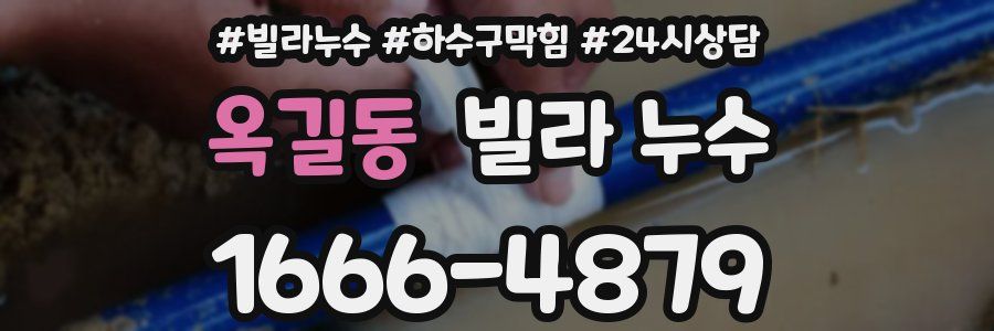 옥길동 빌라 누수