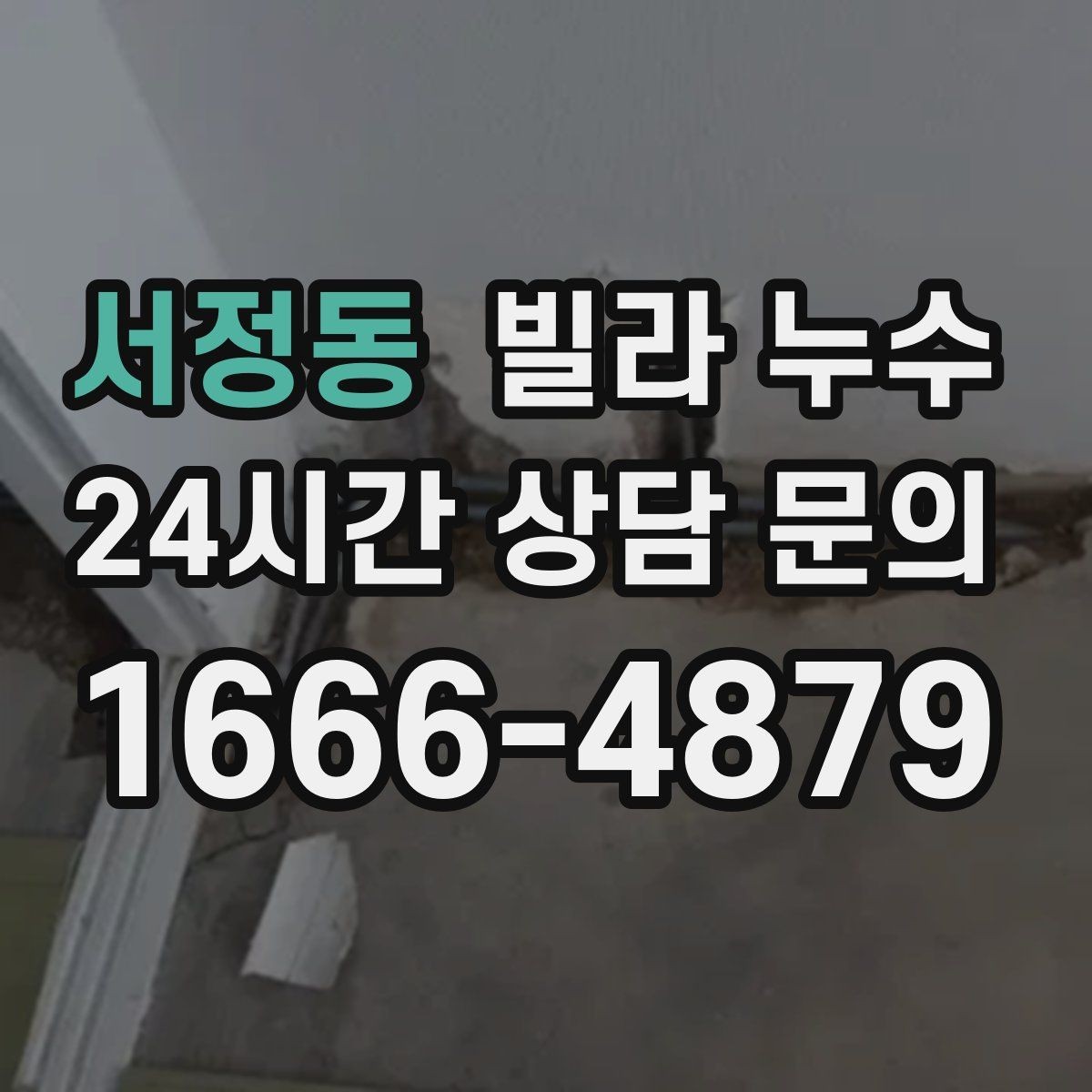 서정동 빌라 누수 곰팡이 냄새가 심해졌다면 누수 가능성