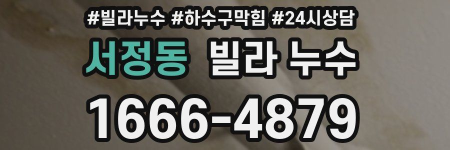 서정동 빌라 누수