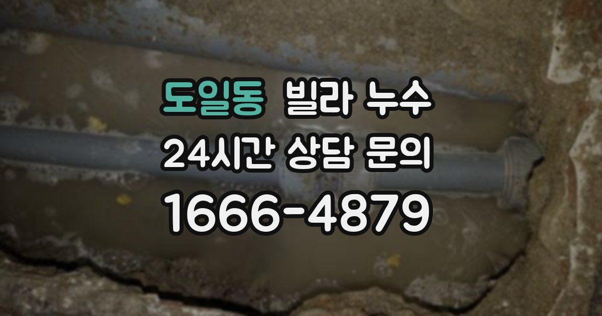 도일동 빌라 누수