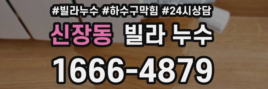 신장동 빌라 누수