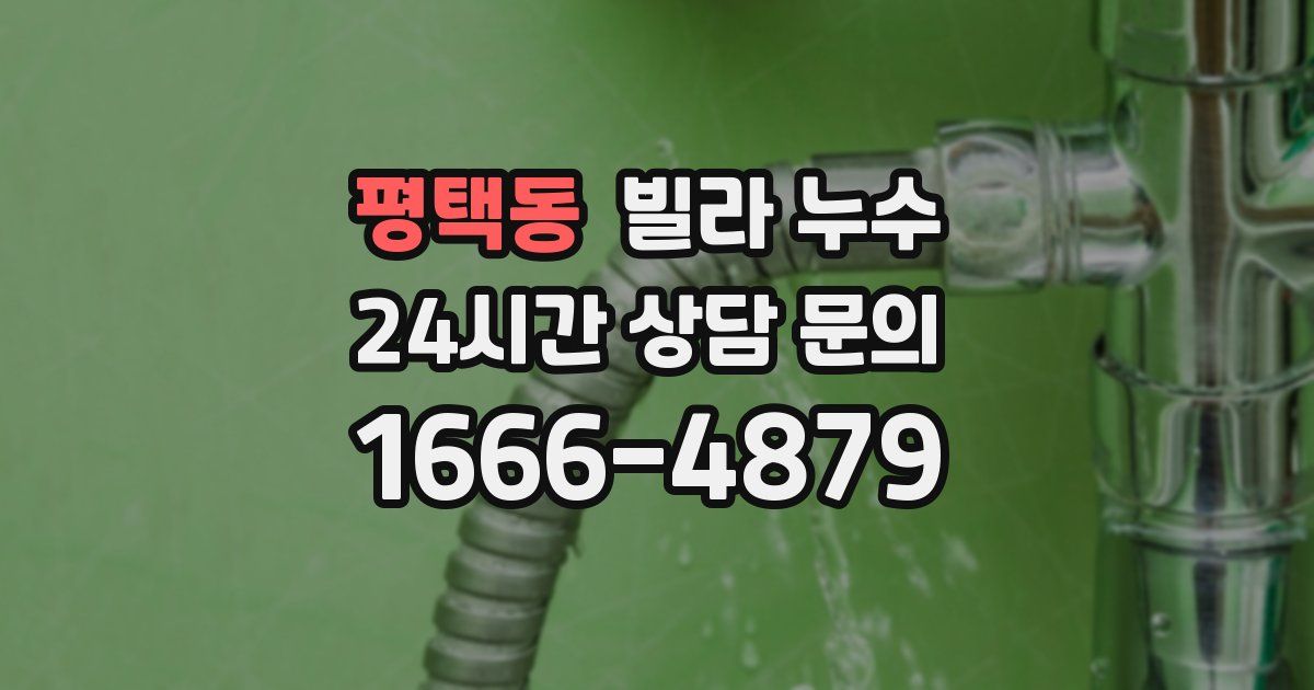 평택동 빌라 누수