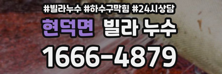 현덕면 빌라 누수