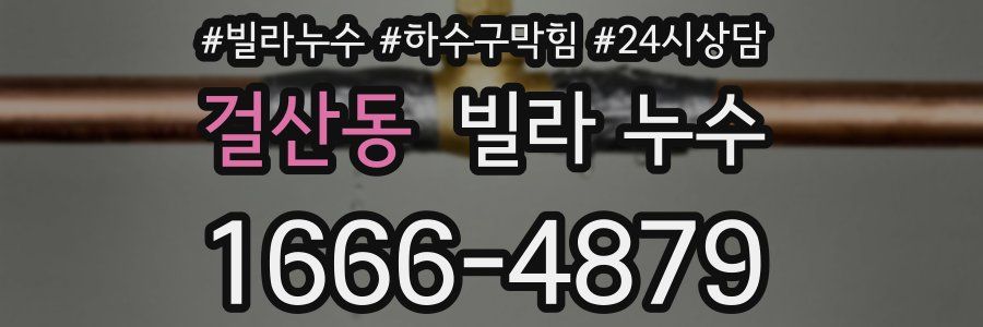 걸산동 빌라 누수