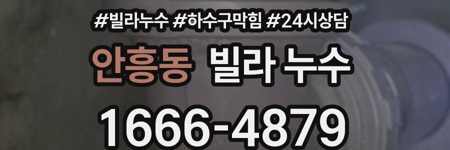 안흥동 빌라 누수