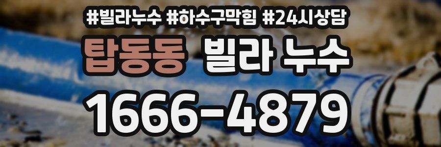 탑동동 빌라 누수