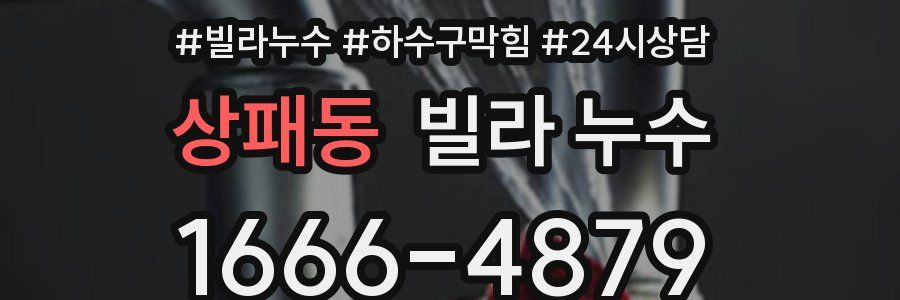 상패동 빌라 누수