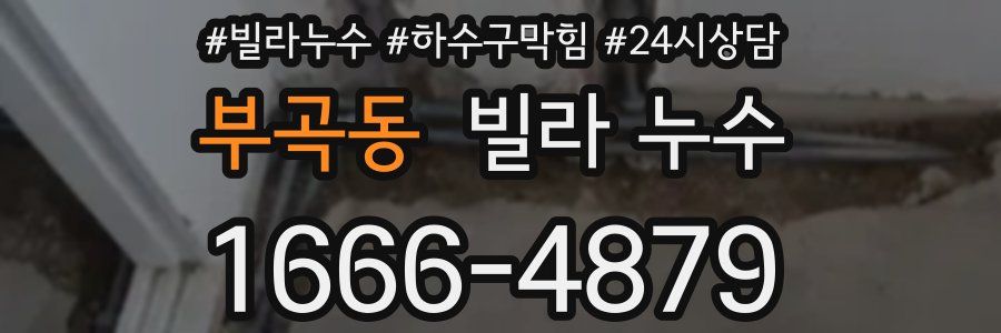 부곡동 빌라 누수