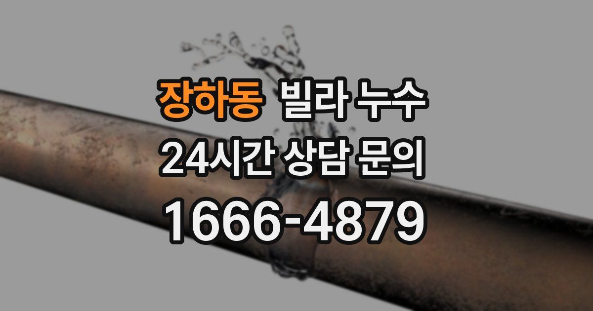 장하동 빌라 누수