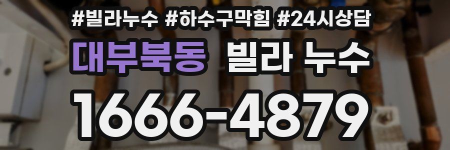 대부북동 빌라 누수