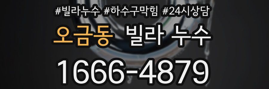 오금동 빌라 누수