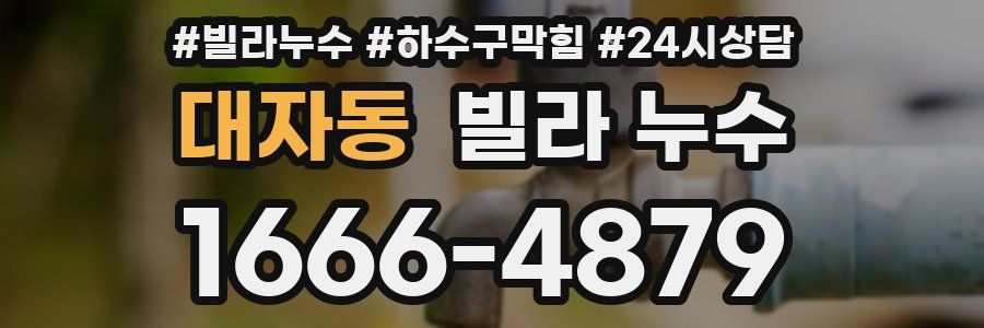 대자동 빌라 누수