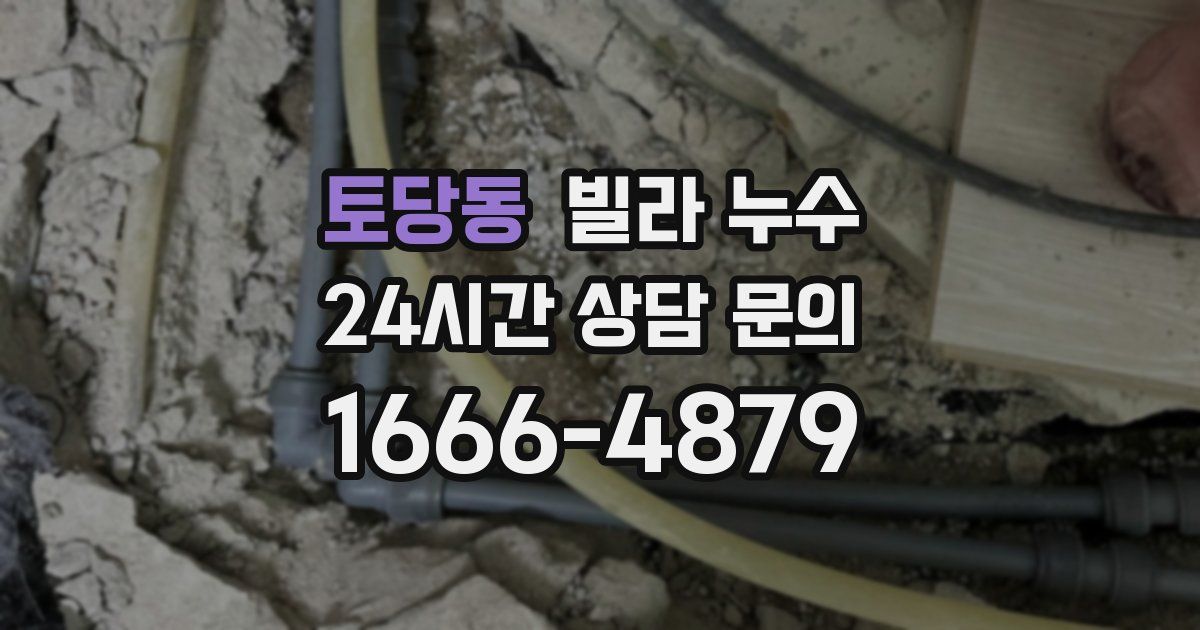 토당동 빌라 누수