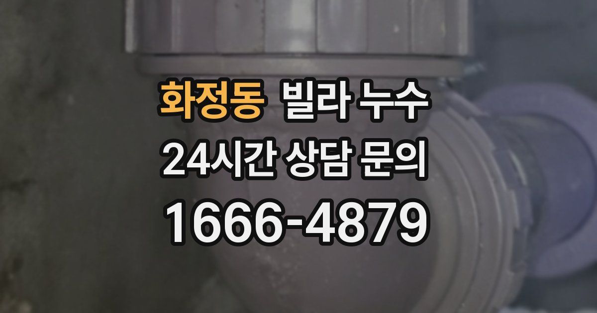 화정동 빌라 누수