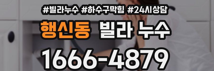 행신동 빌라 누수