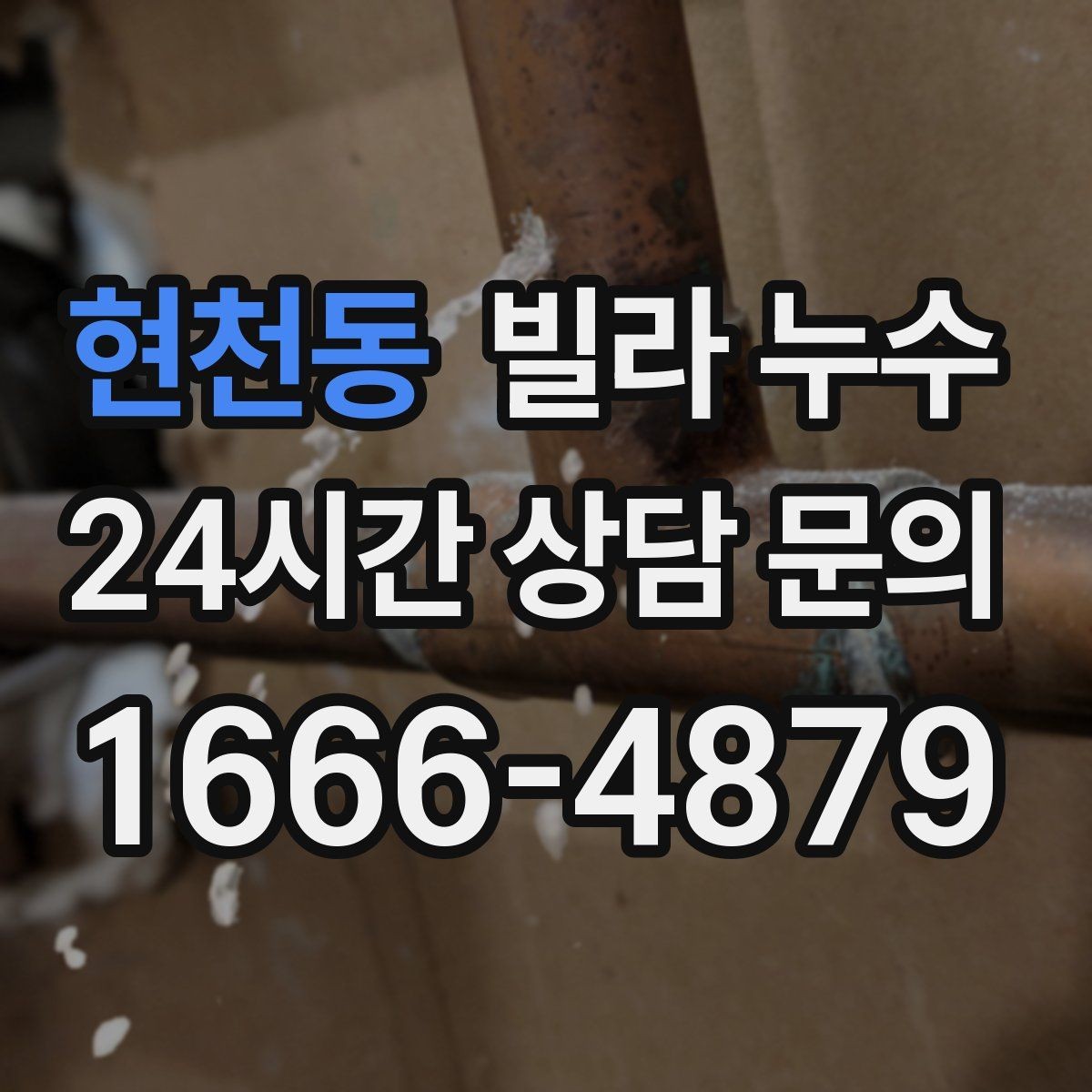현천동 빌라 누수 냉장고 뒤 바닥에 물이 고이면 꼭 확인할 것