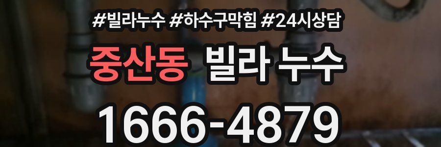 중산동 빌라 누수