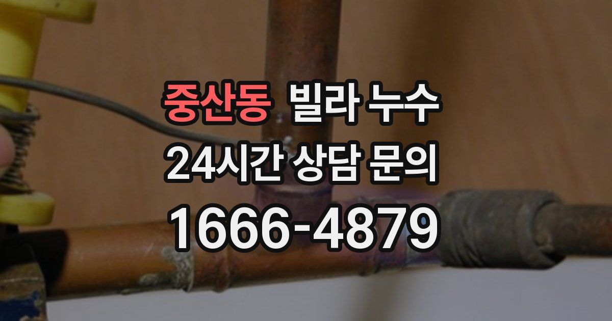 중산동 빌라 누수