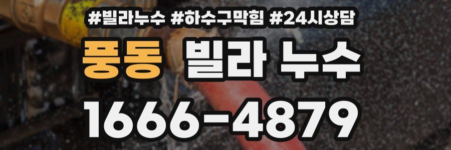 풍동 빌라 누수