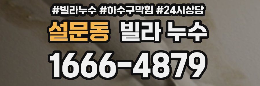 설문동 빌라 누수