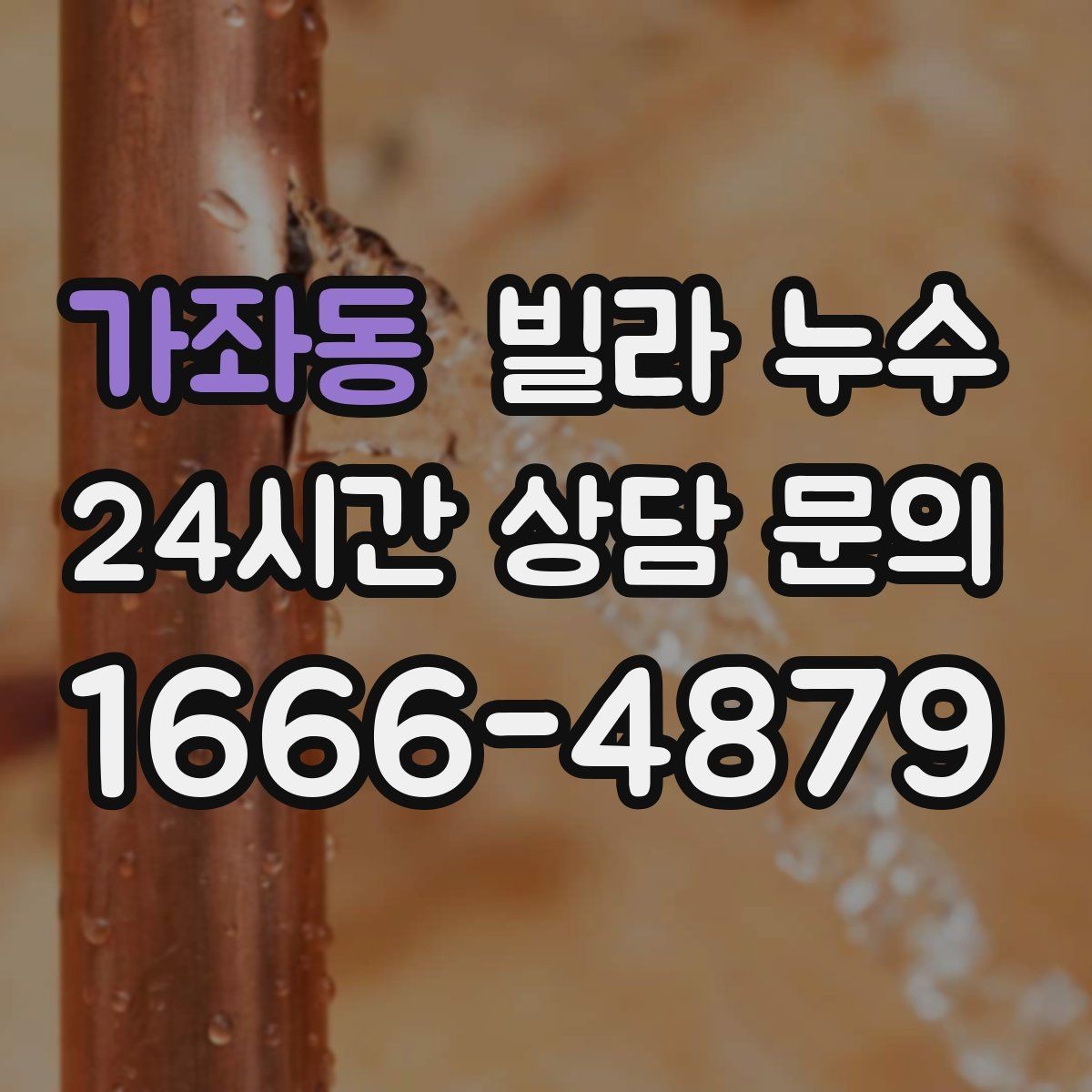 가좌동 빌라 누수 우편함 주변이 젖는다면 빗물 유입을 의심