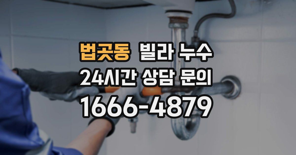 법곳동 빌라 누수