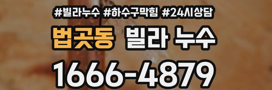 법곳동 빌라 누수