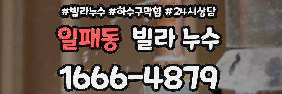 일패동 빌라 누수