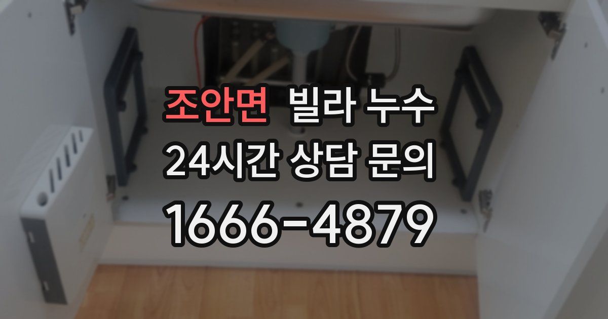 조안면 빌라 누수