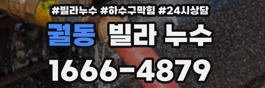 궐동 빌라 누수