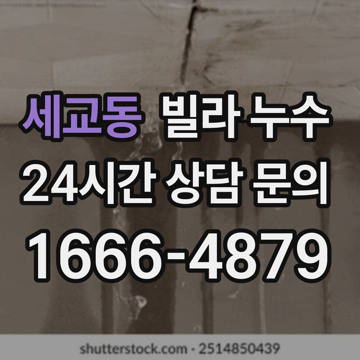 세교동 빌라 누수