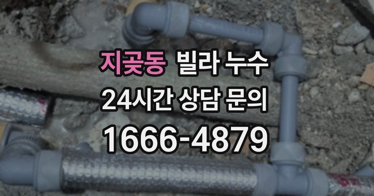 지곶동 빌라 누수