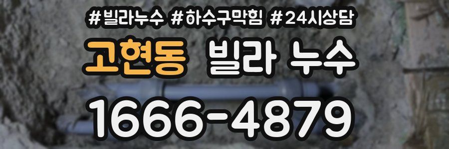 고현동 빌라 누수