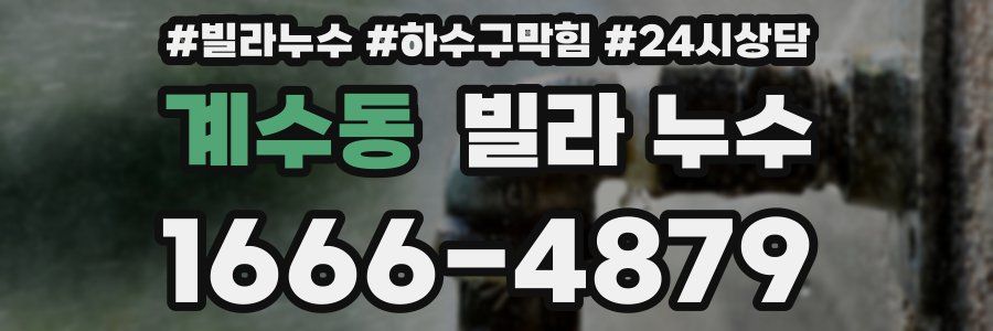 계수동 빌라 누수