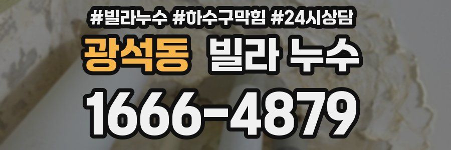 광석동 빌라 누수